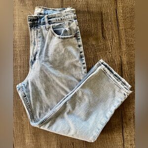 Abercrombie & Fitch Ankle Straight Ultra High Rise Curve Love Jean